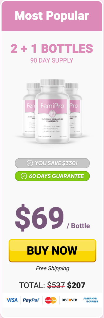 FemiPro 2+1 bottle most popular package